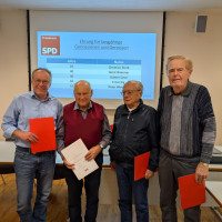 v.l. Christian Stoib, Peter Wimmer, Ernst Jilg, Günther Dzial, (Horst Wimmer fehlt)