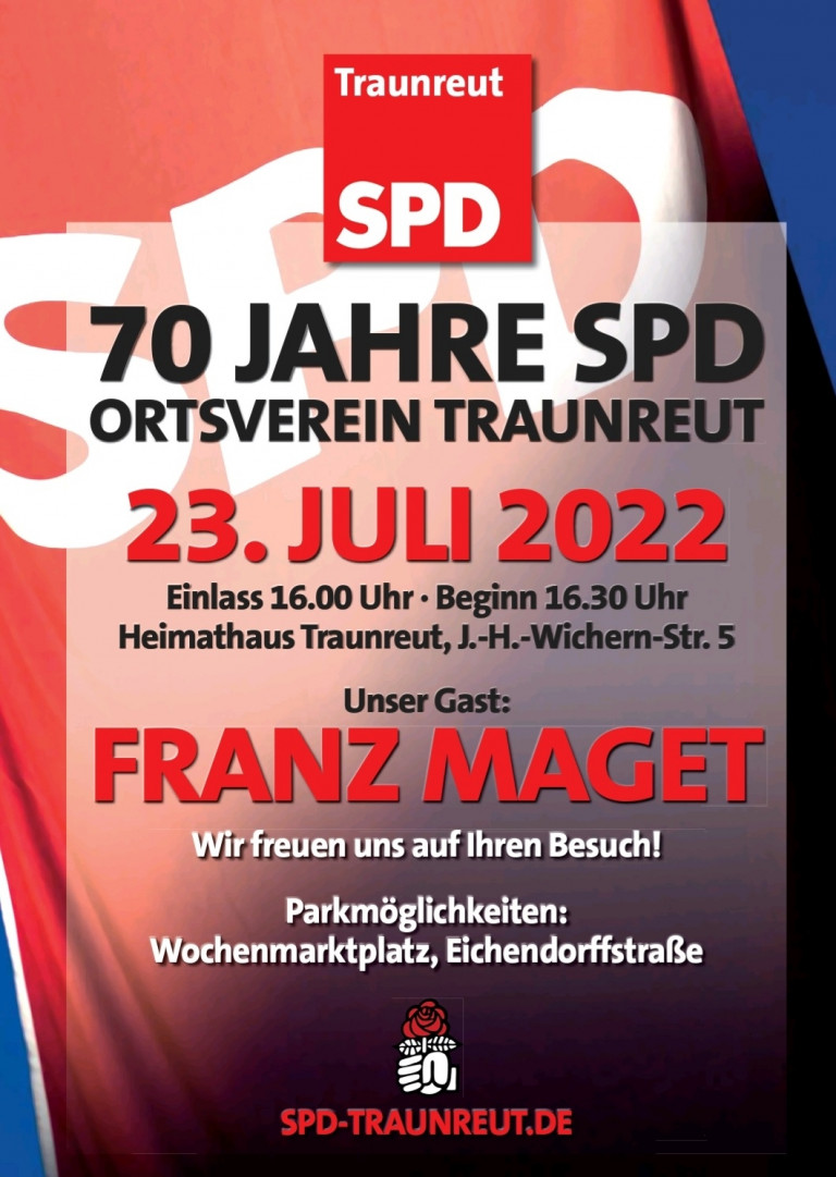 70 Jahre SPD Plakat